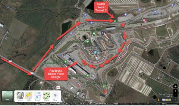 COTA Arrival Map 1